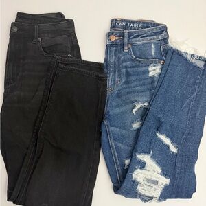 NWOT Bundle of 2 American Eagle Mom/ Straight leg Jeans Size 2
